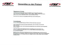 Generelles zu den Preisen